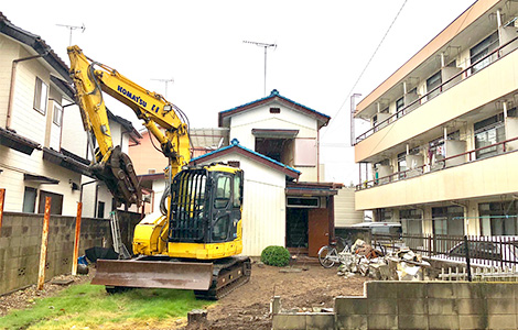 小山市内木造解体工事