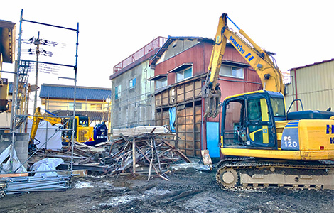 足利市内 鉄骨造解体