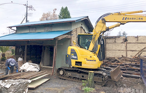 太田市内納屋解体工事