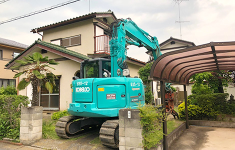 足利市内 木造解体工事