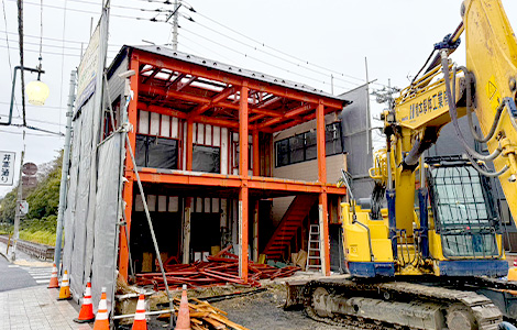 足利市　建物切り離し解体工事